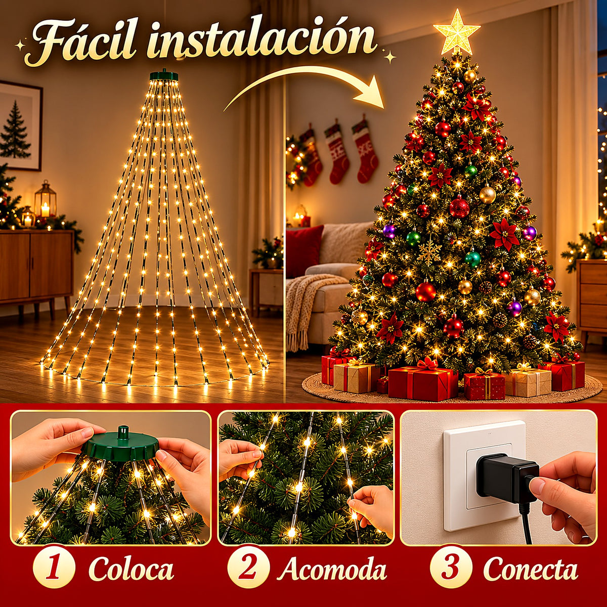 Fácil instalación en 3 pasos: coloca, acomoda y conecta